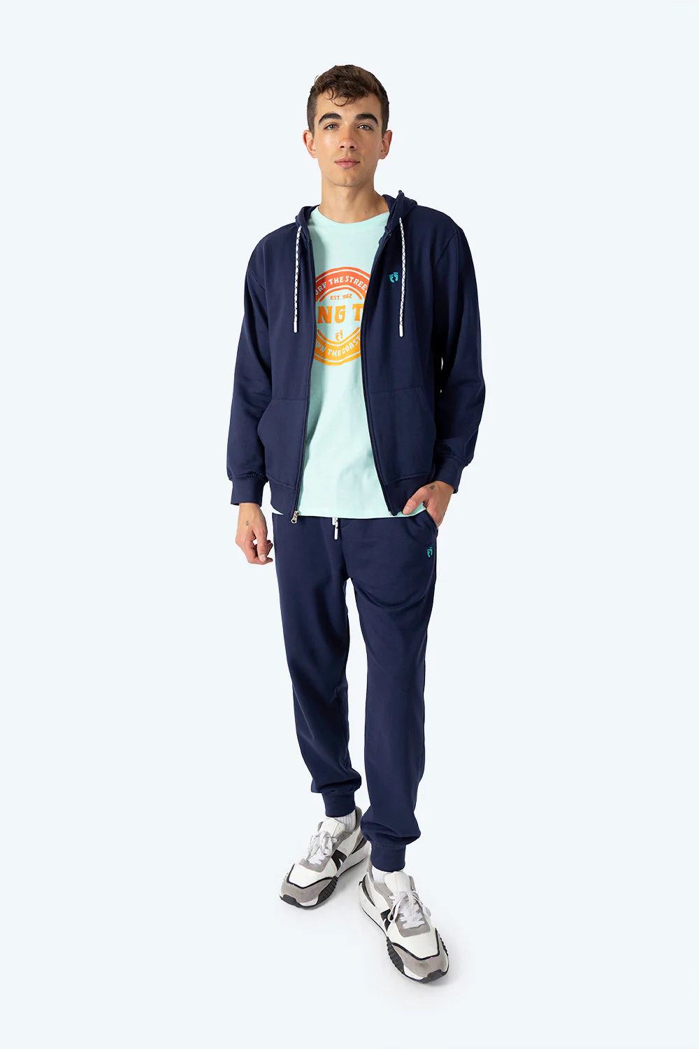 Sudadera abierta azul oscuro - Imagen 5