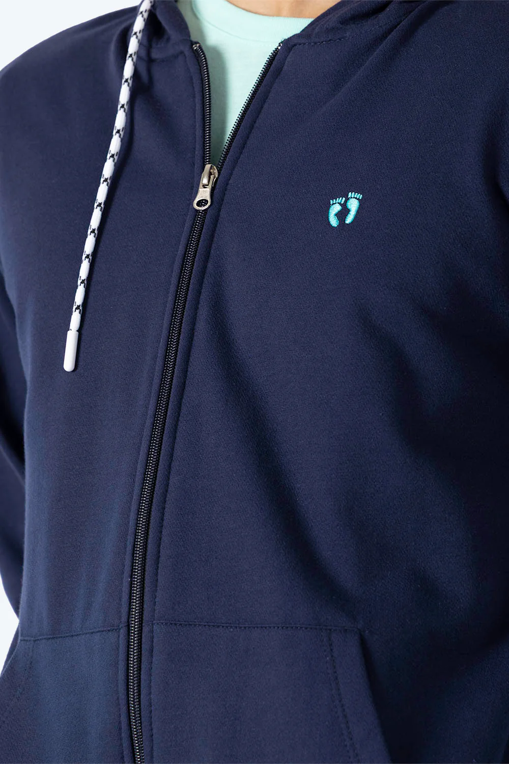 Sudadera abierta azul oscuro - Imagen 2