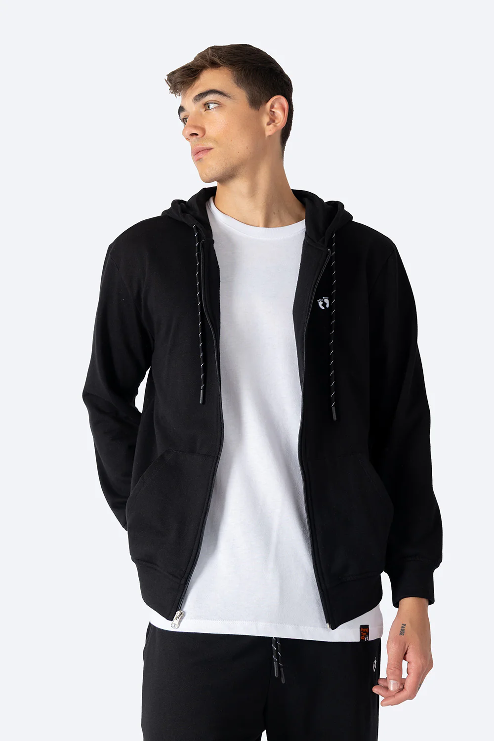 Sudadera abierta negra - Imagen 4