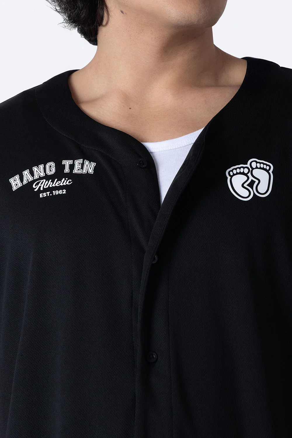 Playera beisbolera negra - Imagen 2