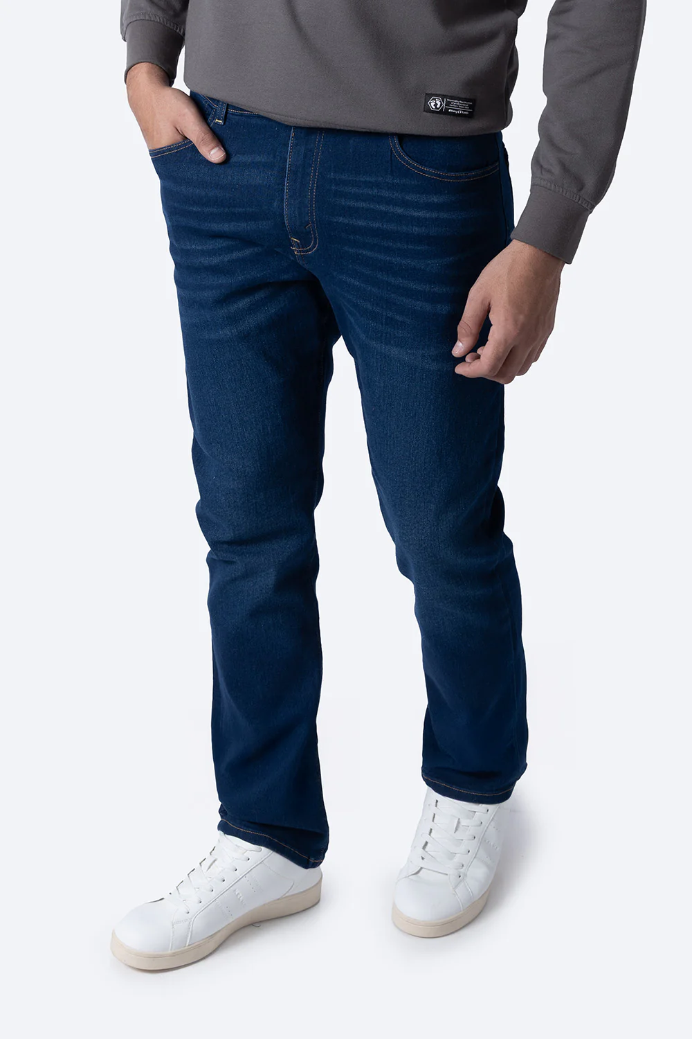 Jeans straight azul - Imagen 3