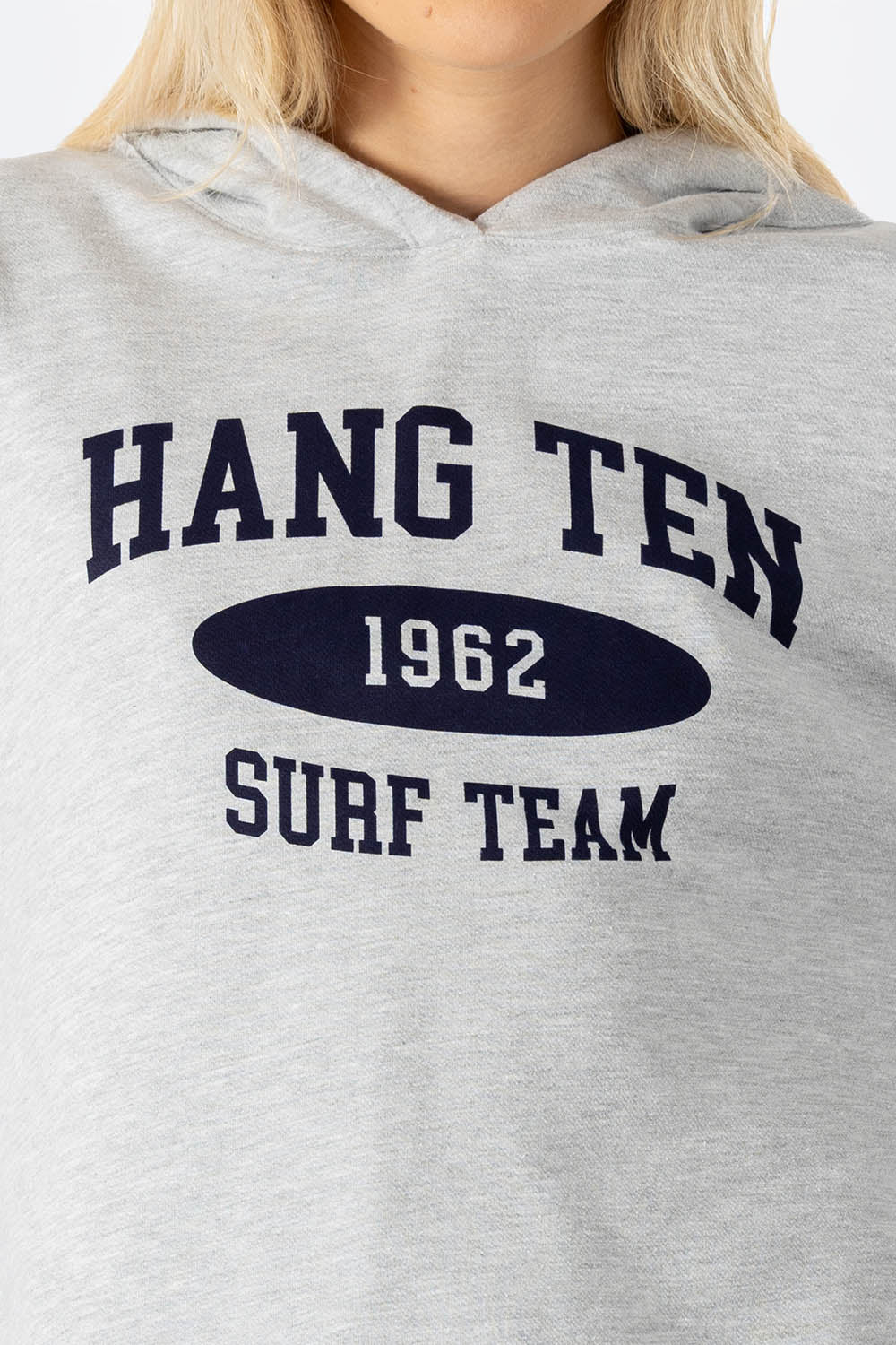 Sudadera cerrada gris con capucha SURF TEAM - Imagen 4