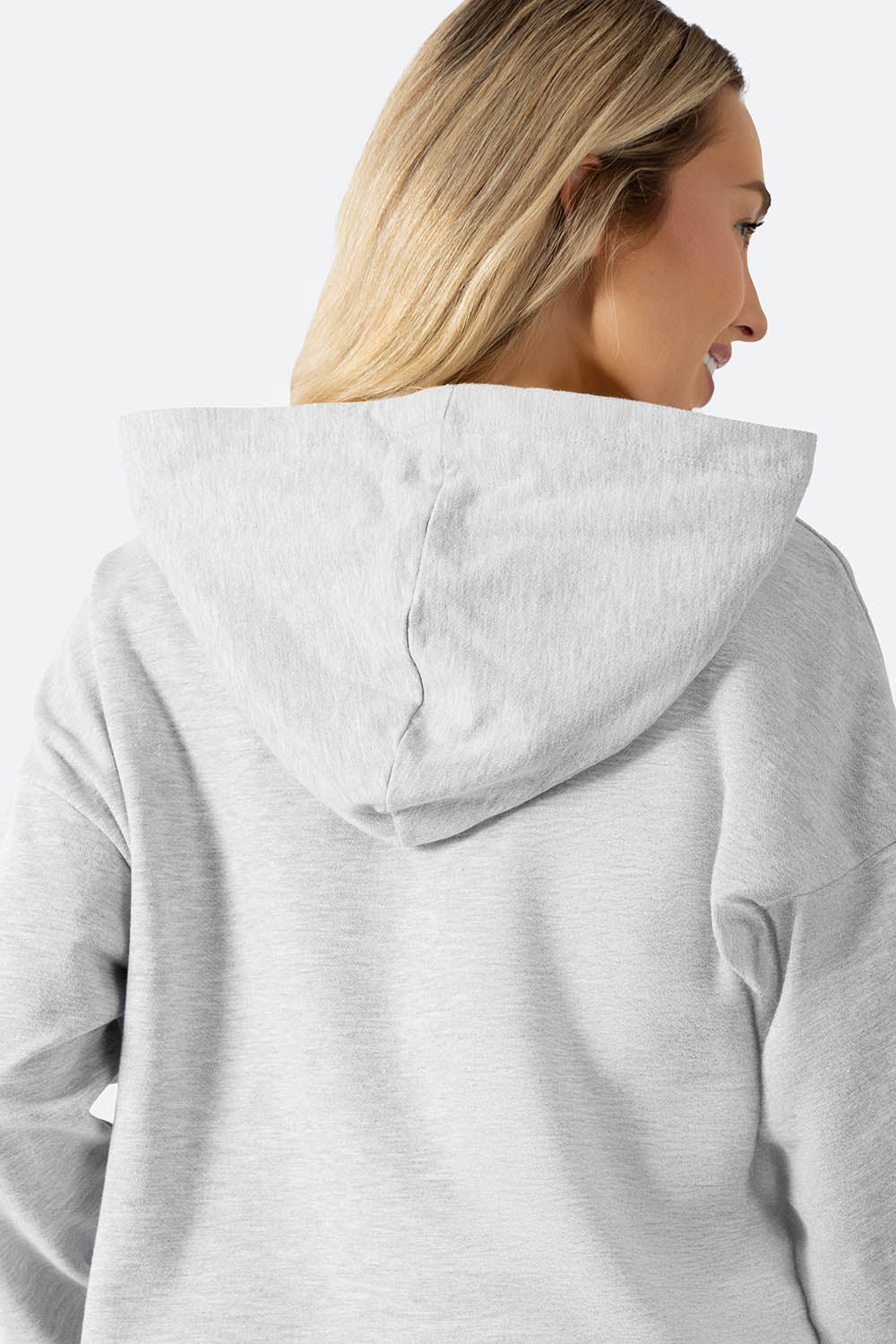 Sudadera cerrada gris con capucha SURF TEAM - Imagen 3