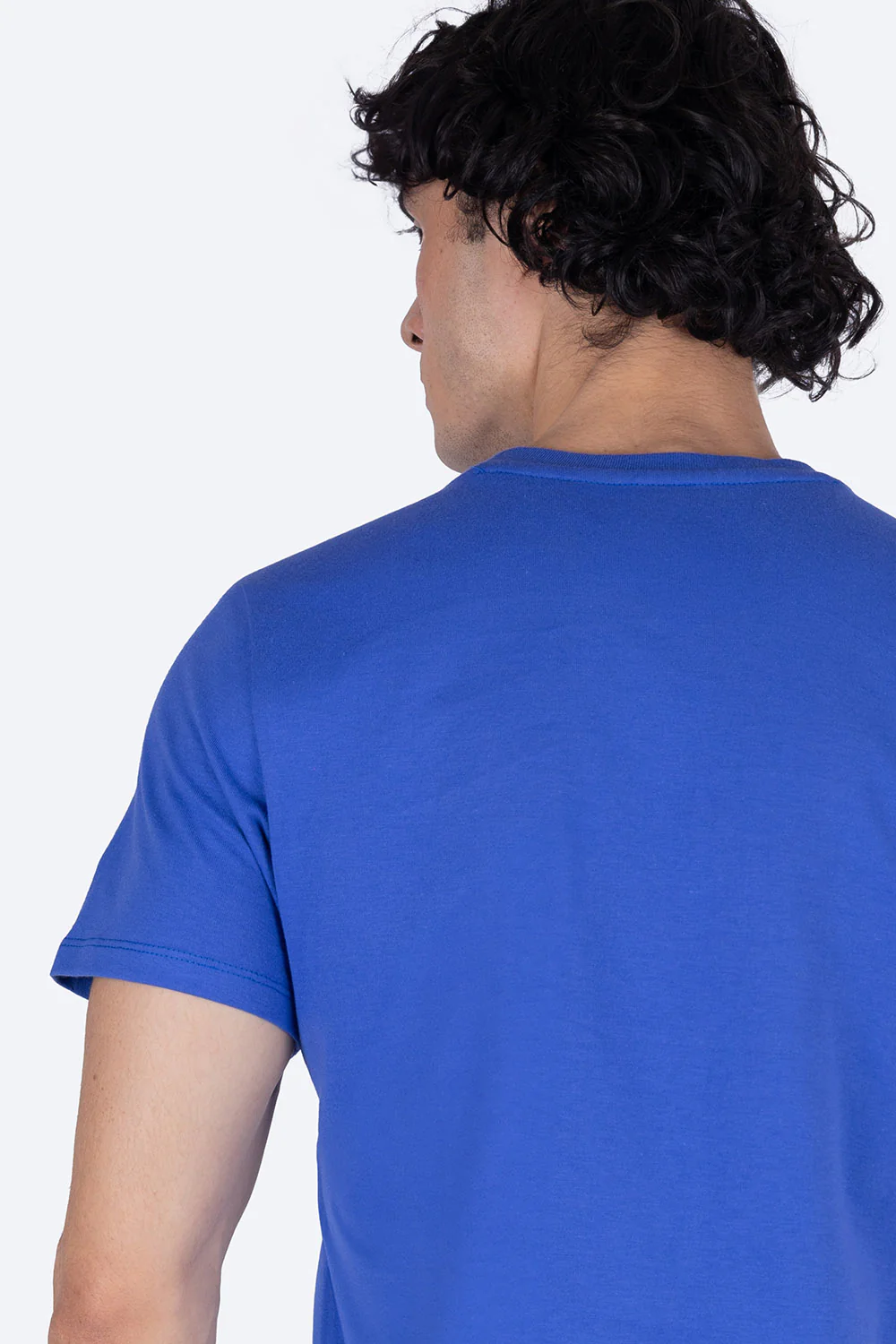 Playera azul rey cuello redondo - Imagen 2