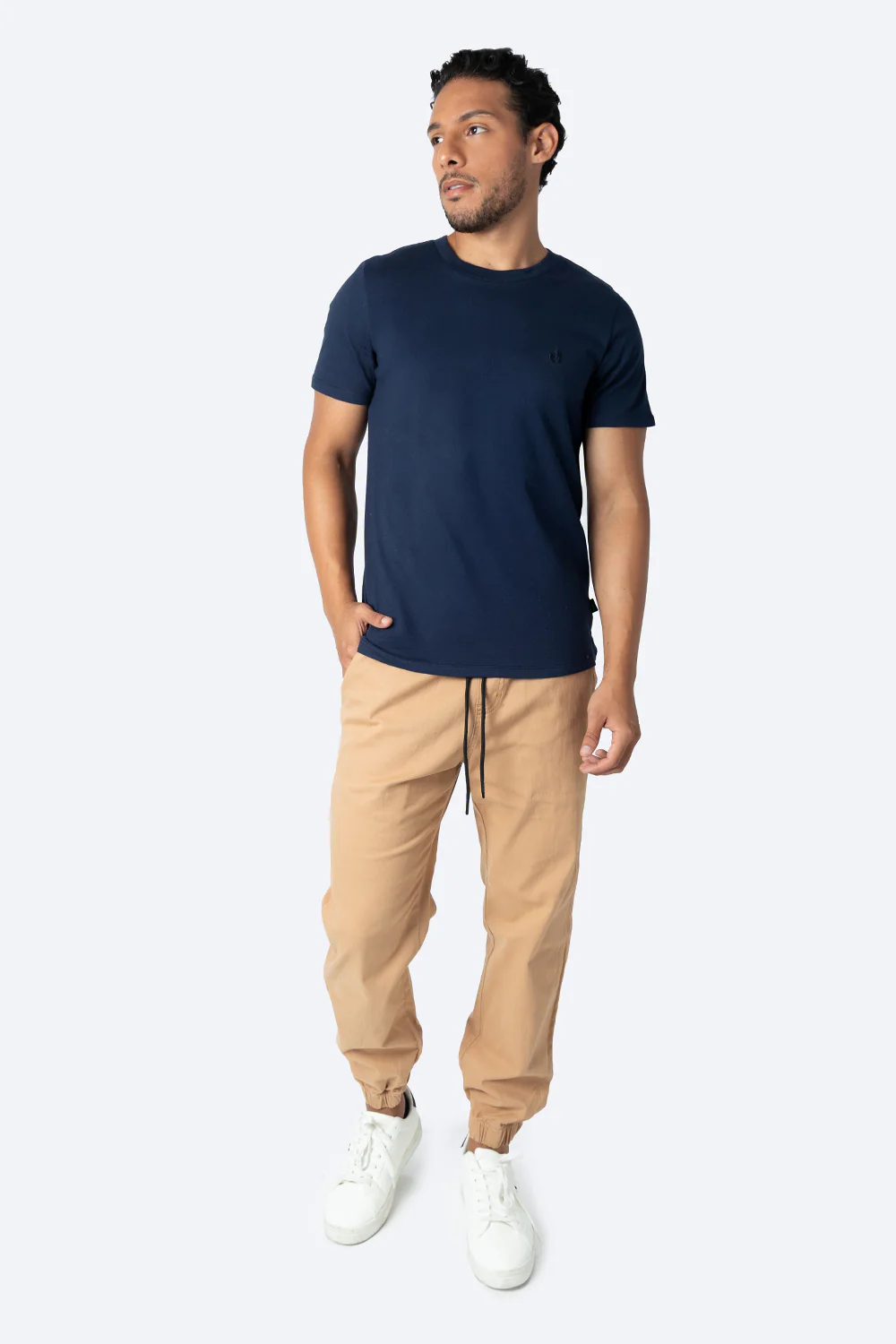 Básica azul marino cuello redondo - Imagen 4