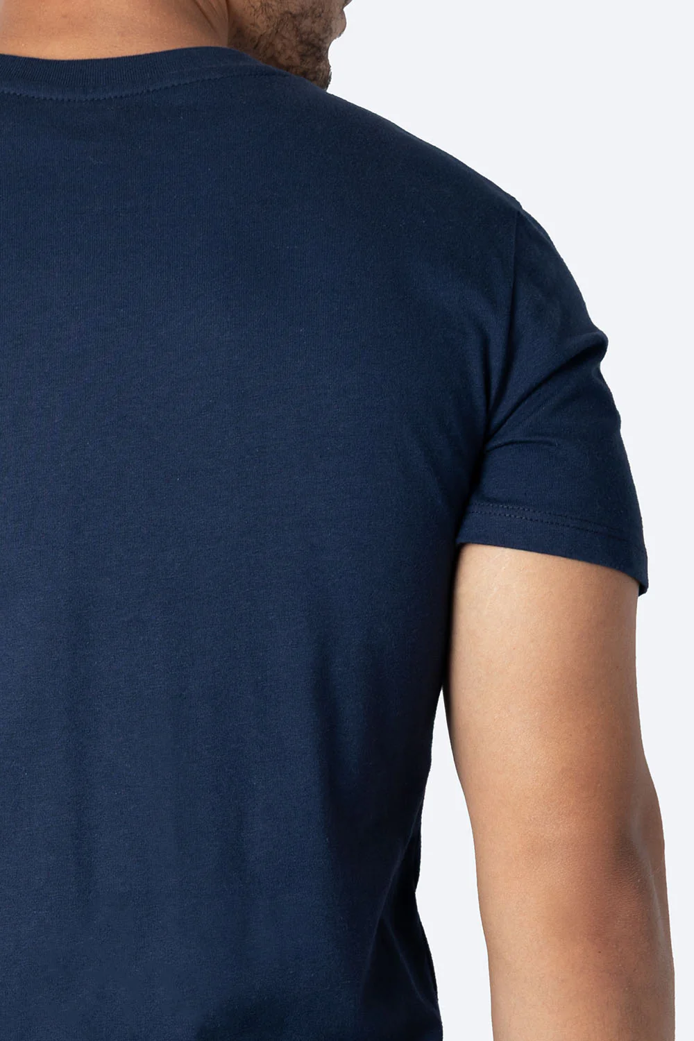 Básica azul marino cuello redondo - Imagen 2