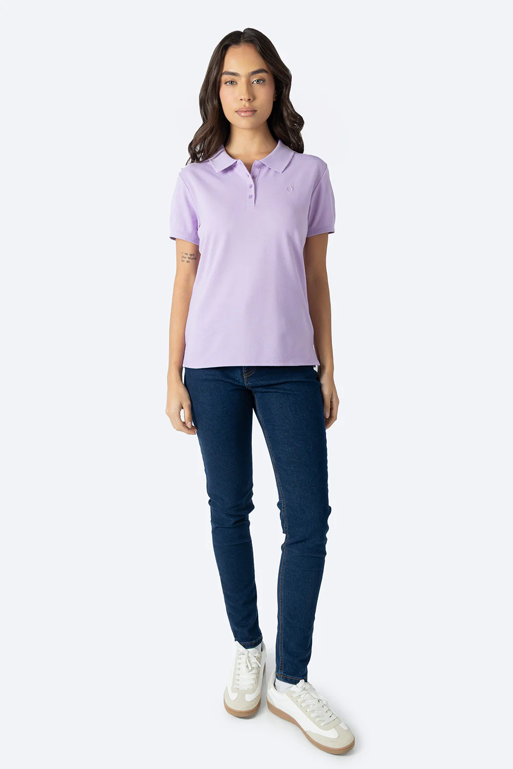 Polo piqué new lila - Imagen 4