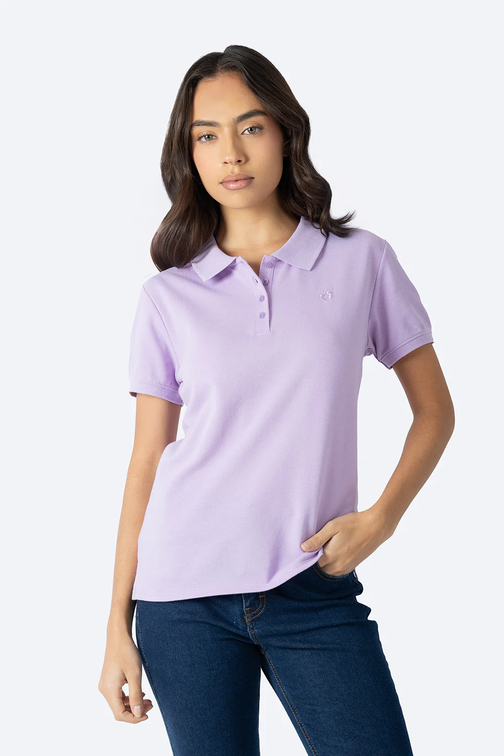 Polo piqué new lila