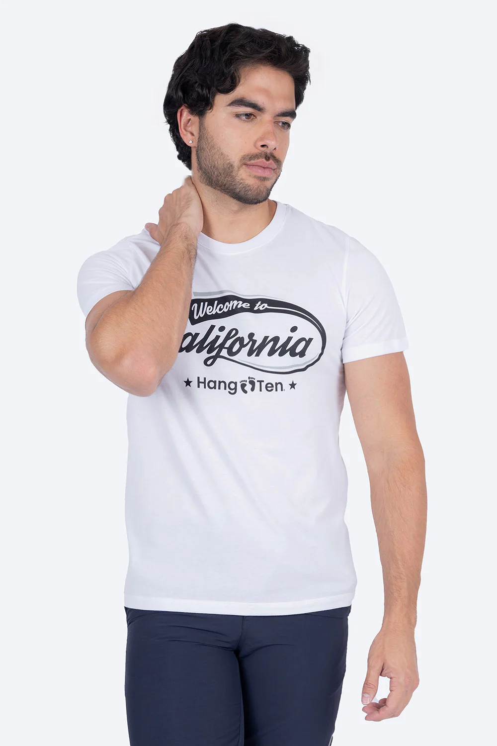 T-shirt blanca "Welcome California"