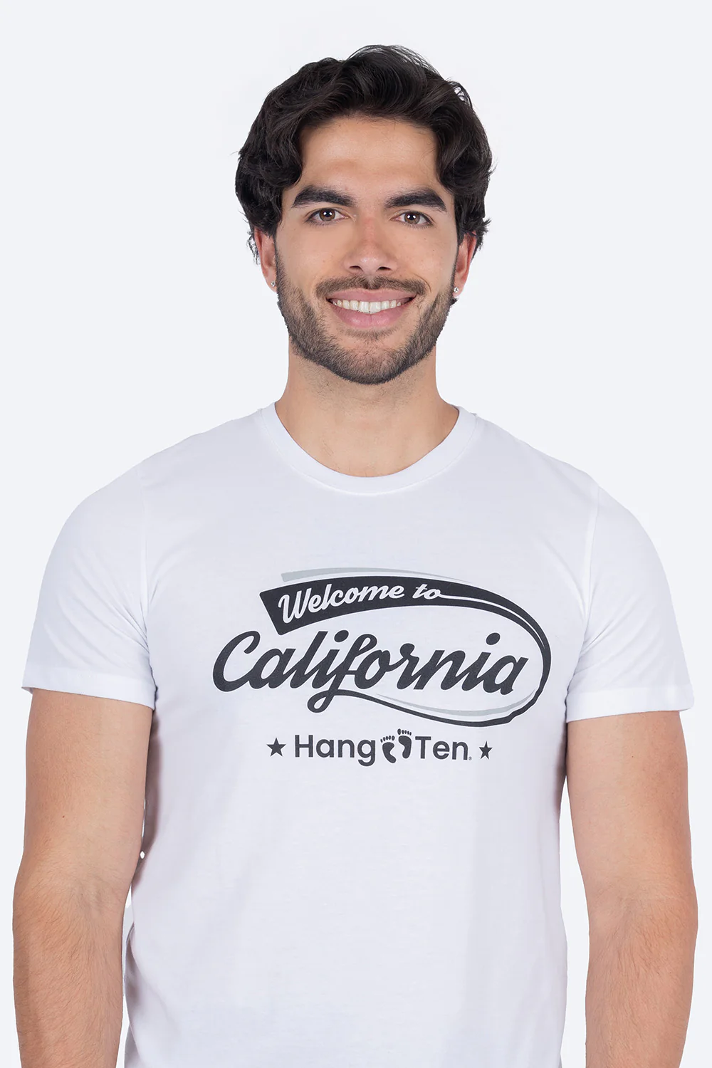 T-shirt blanca "Welcome California" - Imagen 2