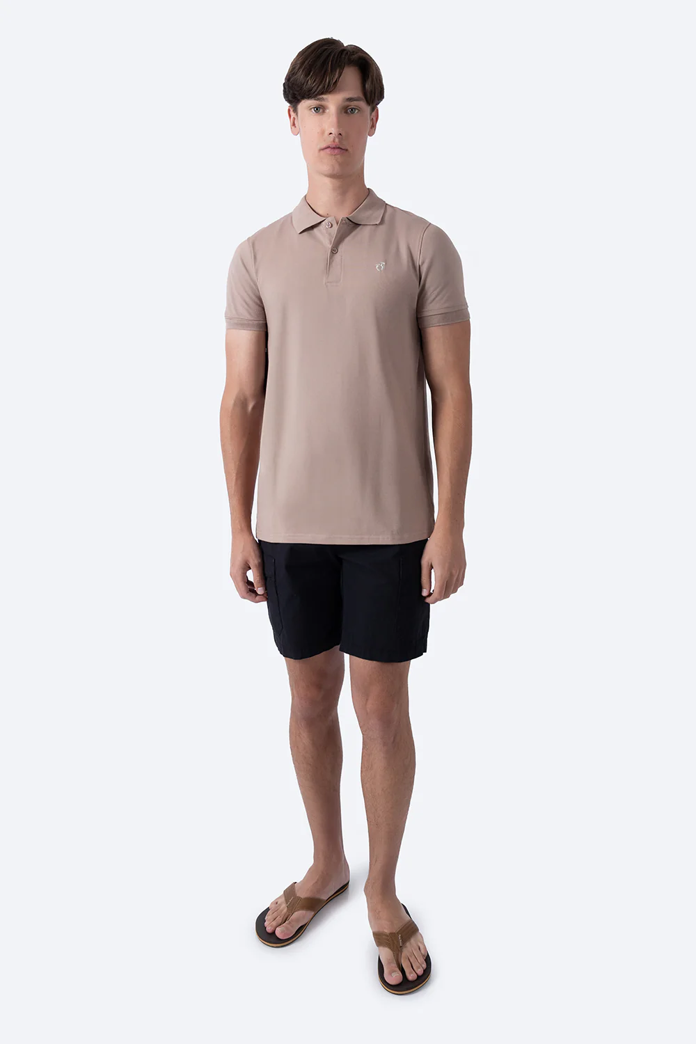 Polo chifón café claro - Imagen 5