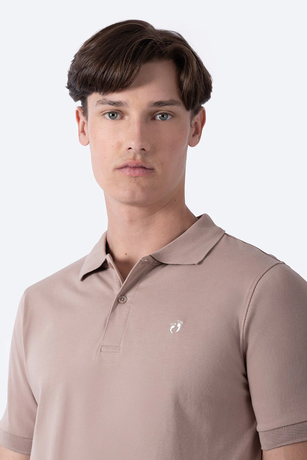 Polo chifón café claro - Imagen 3