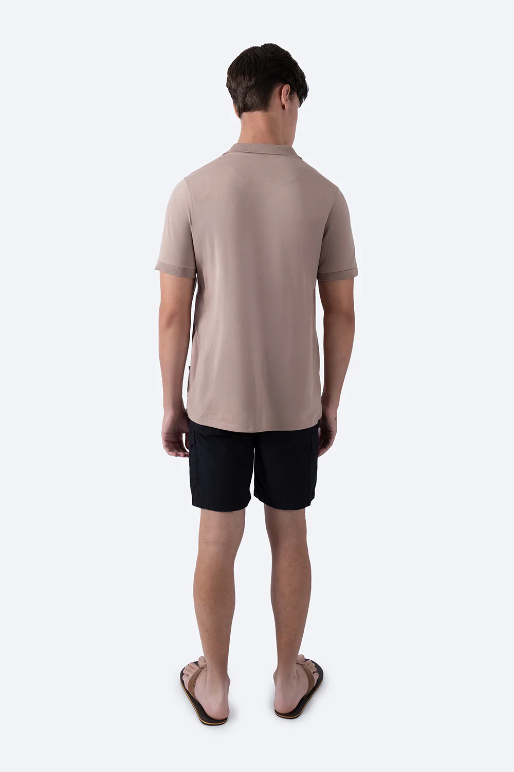 Polo chifón café claro - Imagen 4