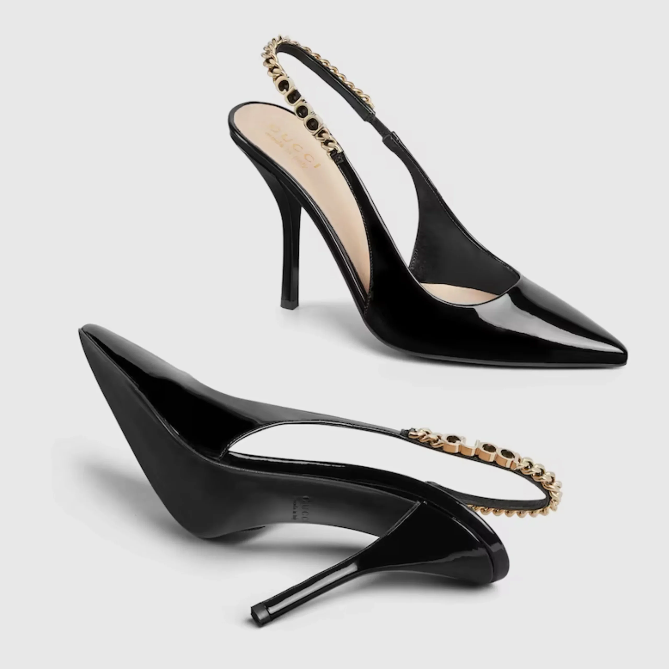 Zapato de salón Gucci Signoria con talón descubierto - Imagen 2