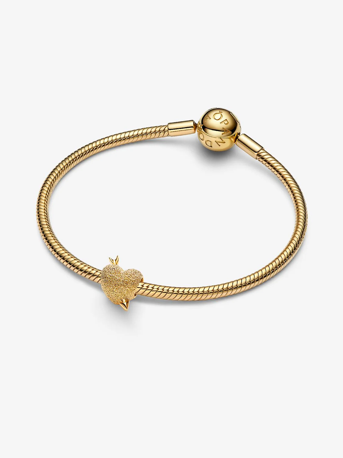 Charm Dorado Corazón Cupido - Imagen 3