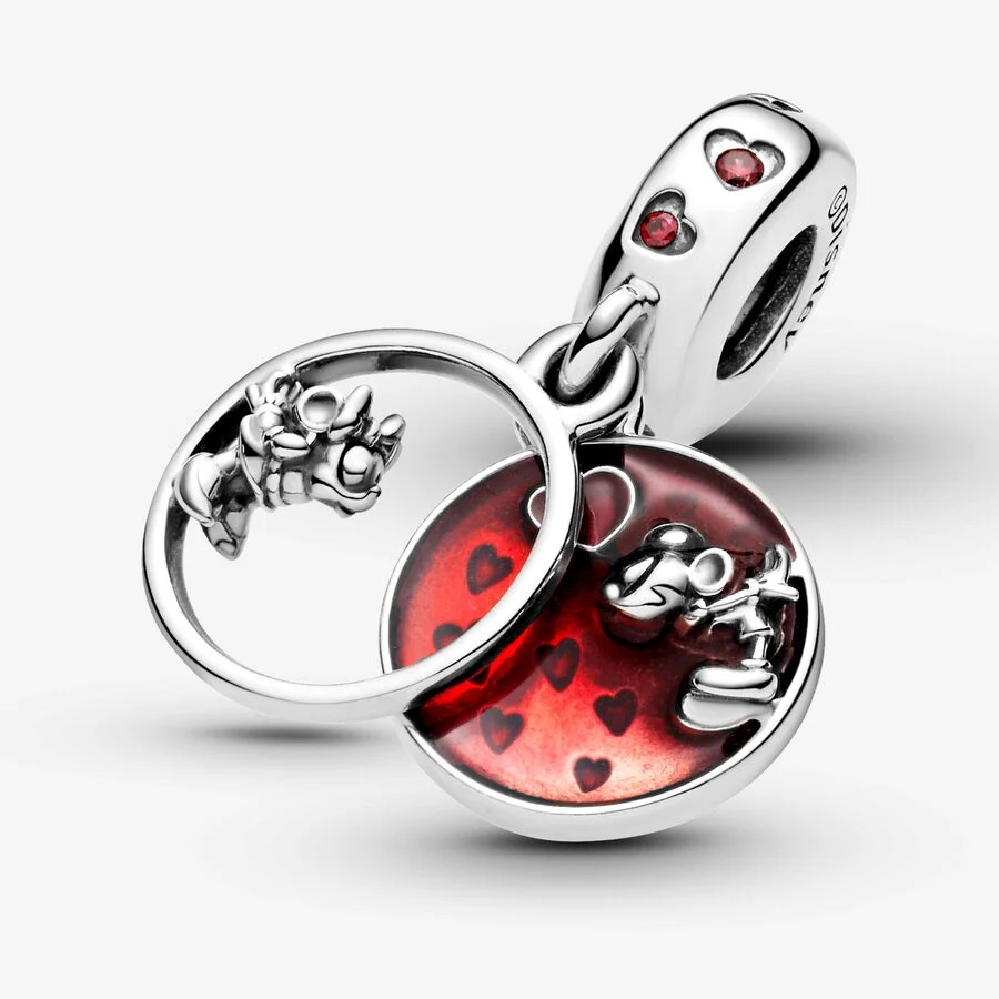 Charm Colgante Amor y Besos de Mickey Mouse & Minnie Mouse de Disney - Imagen 4