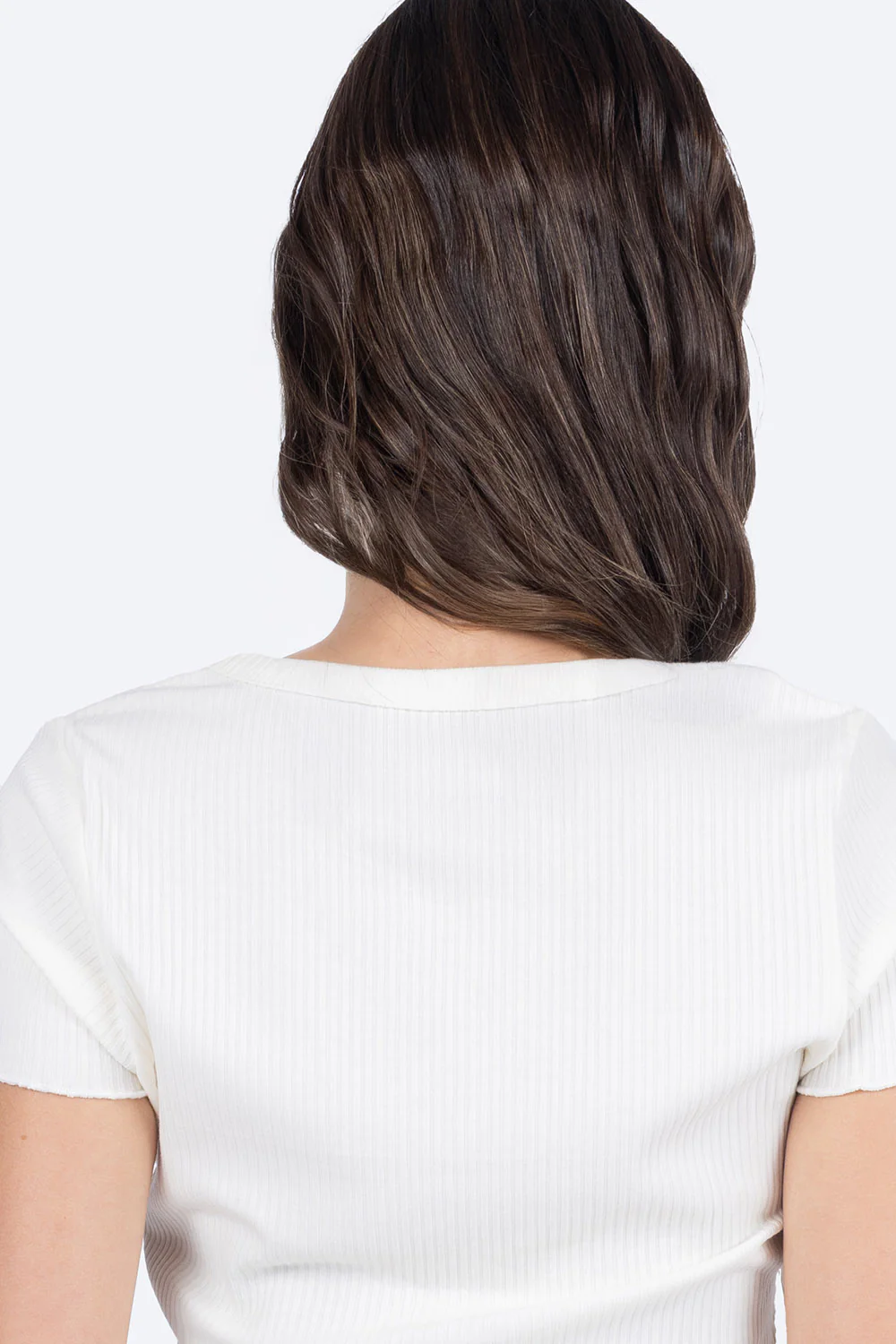 Playera beige con textura rayada - Imagen 3