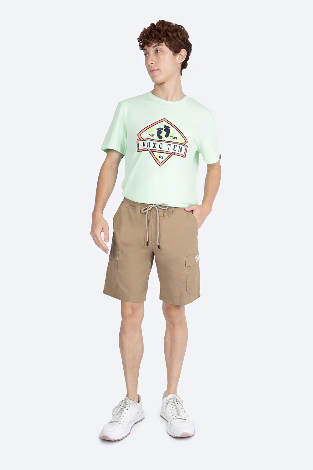 Bermuda café medio con jareta - Imagen 4