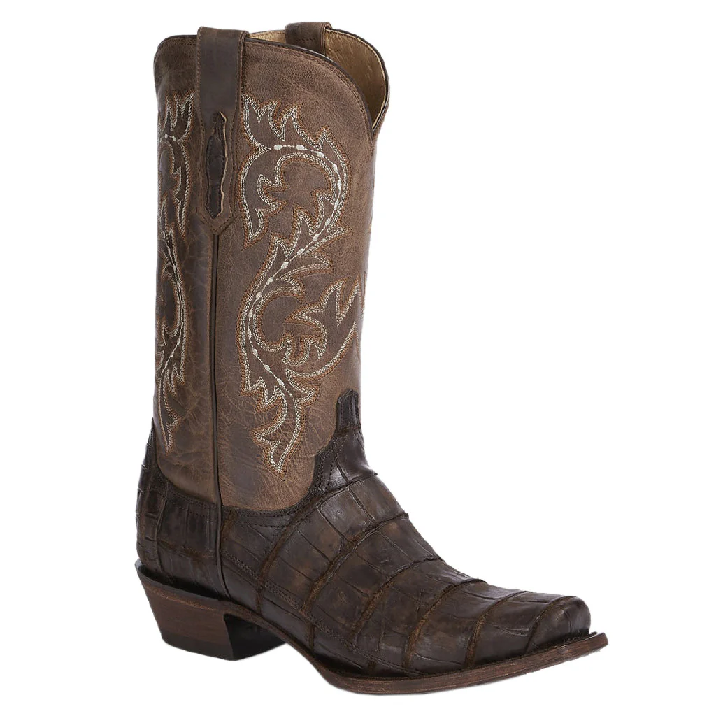 Botas Lucchese Burk M3195.74 Alligator Chocolate - Imagen 5