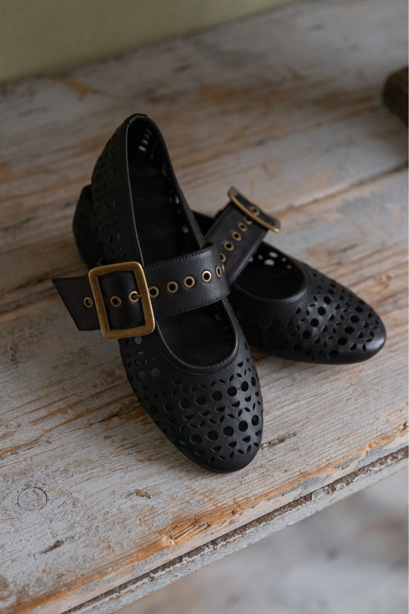 BAILARINAS CALADAS CON HEBILLA - ROCK NEGRO - Imagen 7