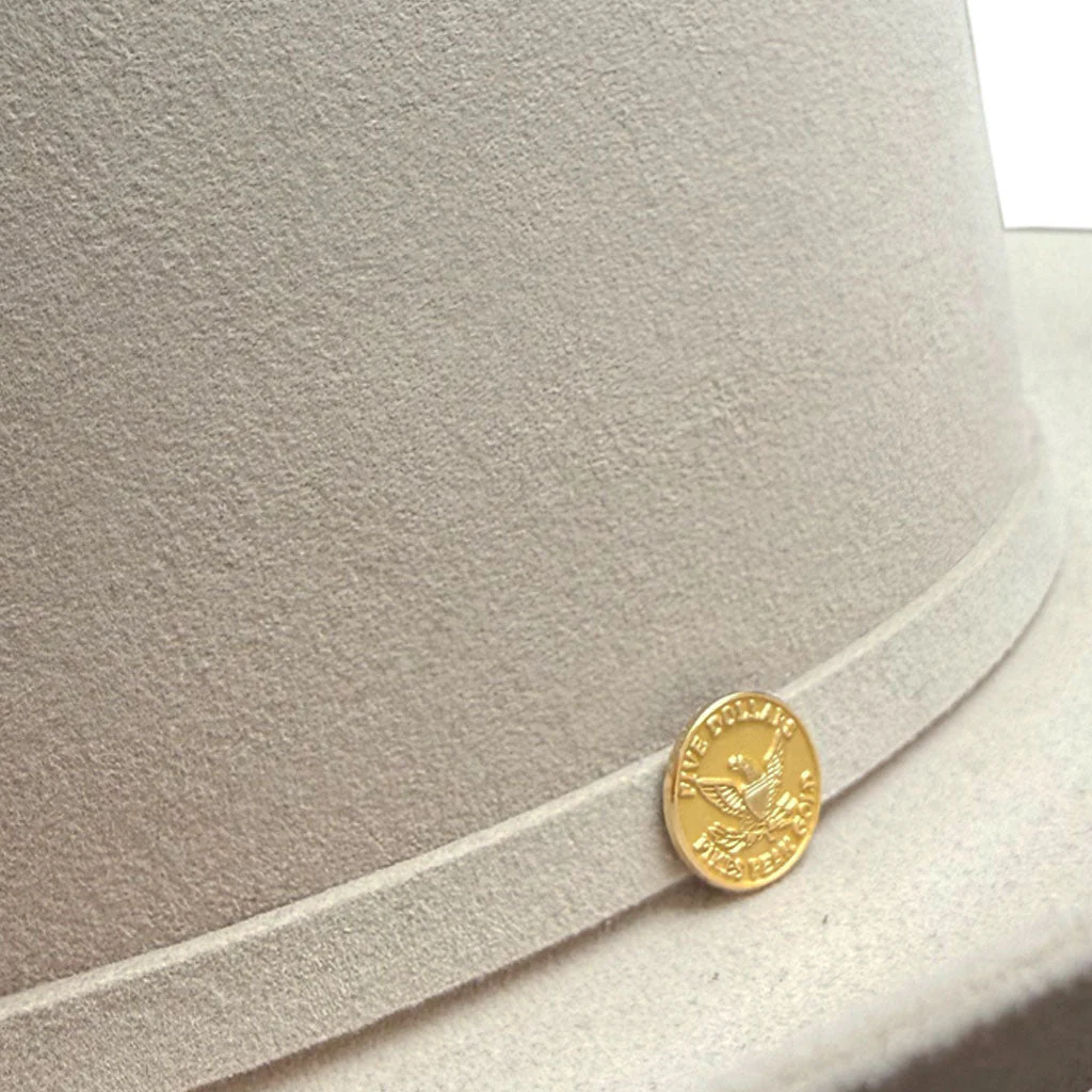 Stetson The Golden Eagle 100X Silverbelly 160Th Edition Copa Alta - Imagen 2