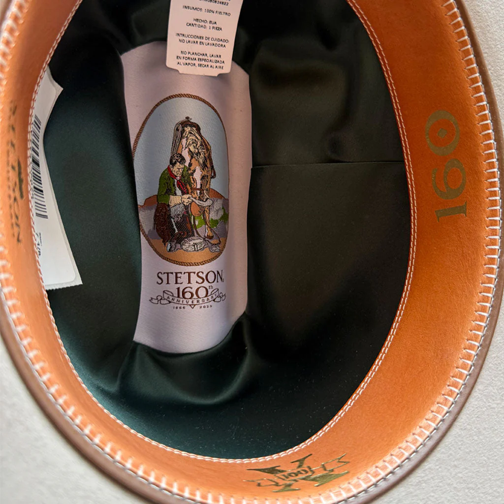 Stetson The Golden Eagle 100X Silverbelly 160Th Edition Copa Alta - Imagen 6