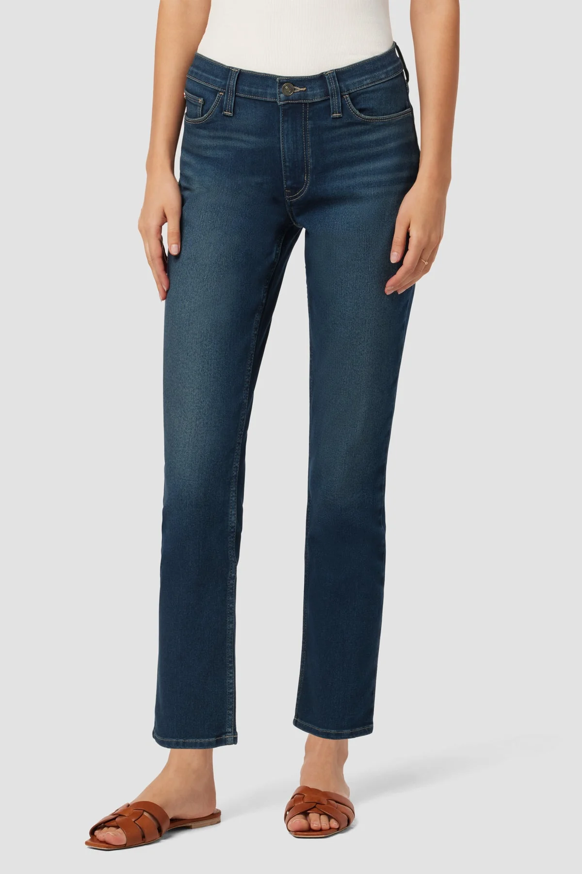 NATALIE MID RISE STRAIGHT CROP