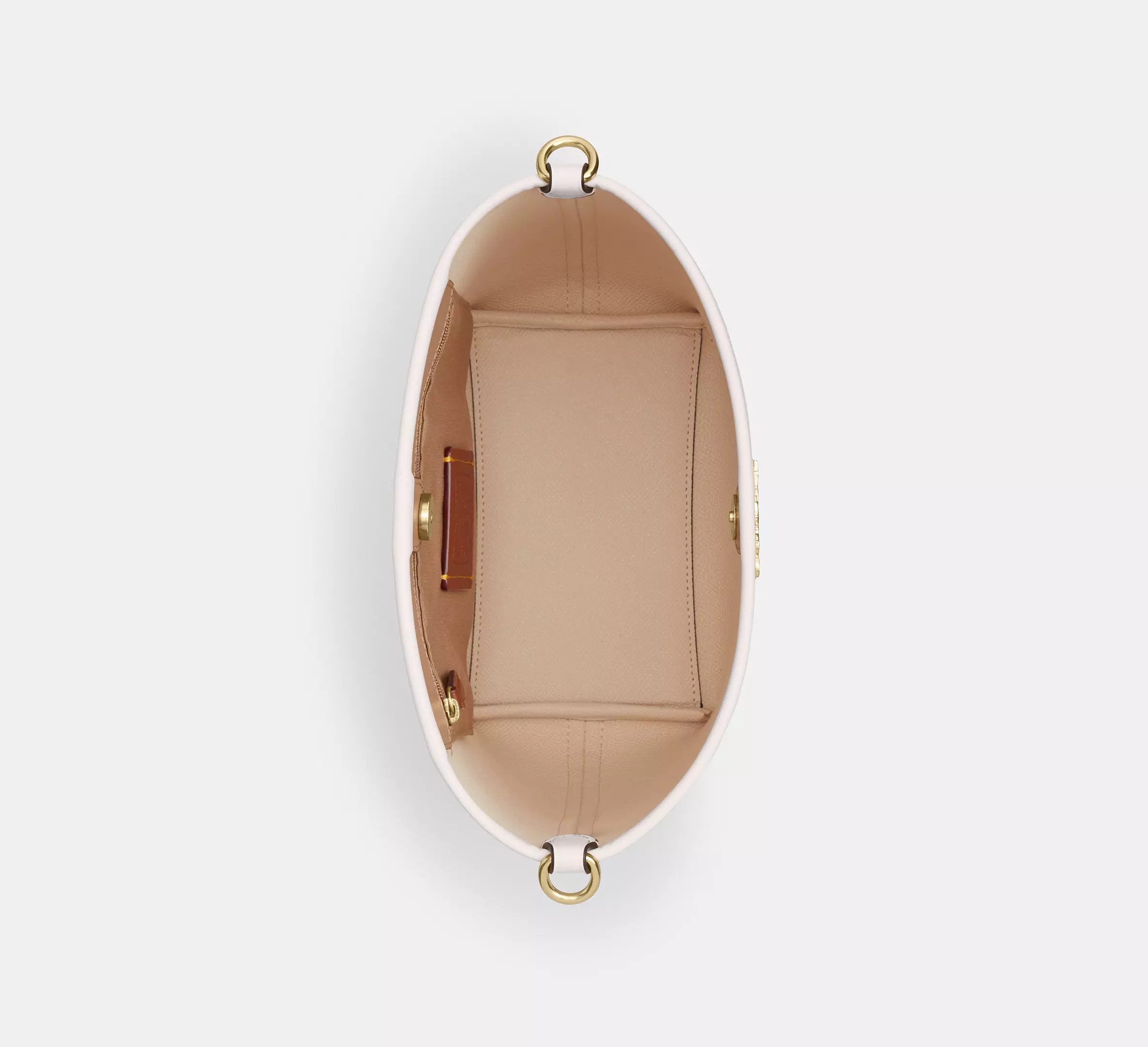 Coach bucket City Small en lona de firma Blanca - Imagen 3