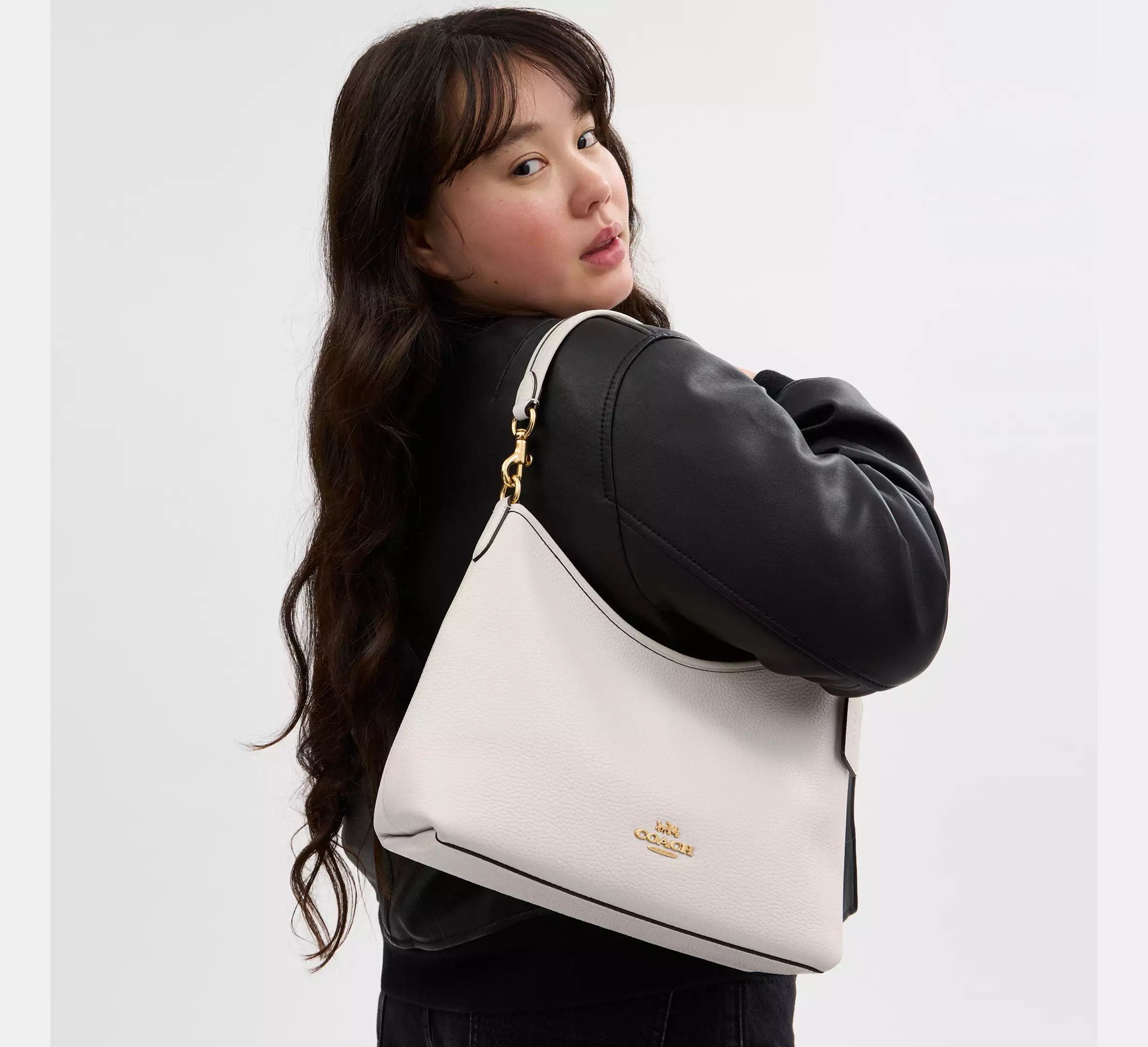 Coach Laurel Shoulder Bag Blanco Hueso - Imagen 5