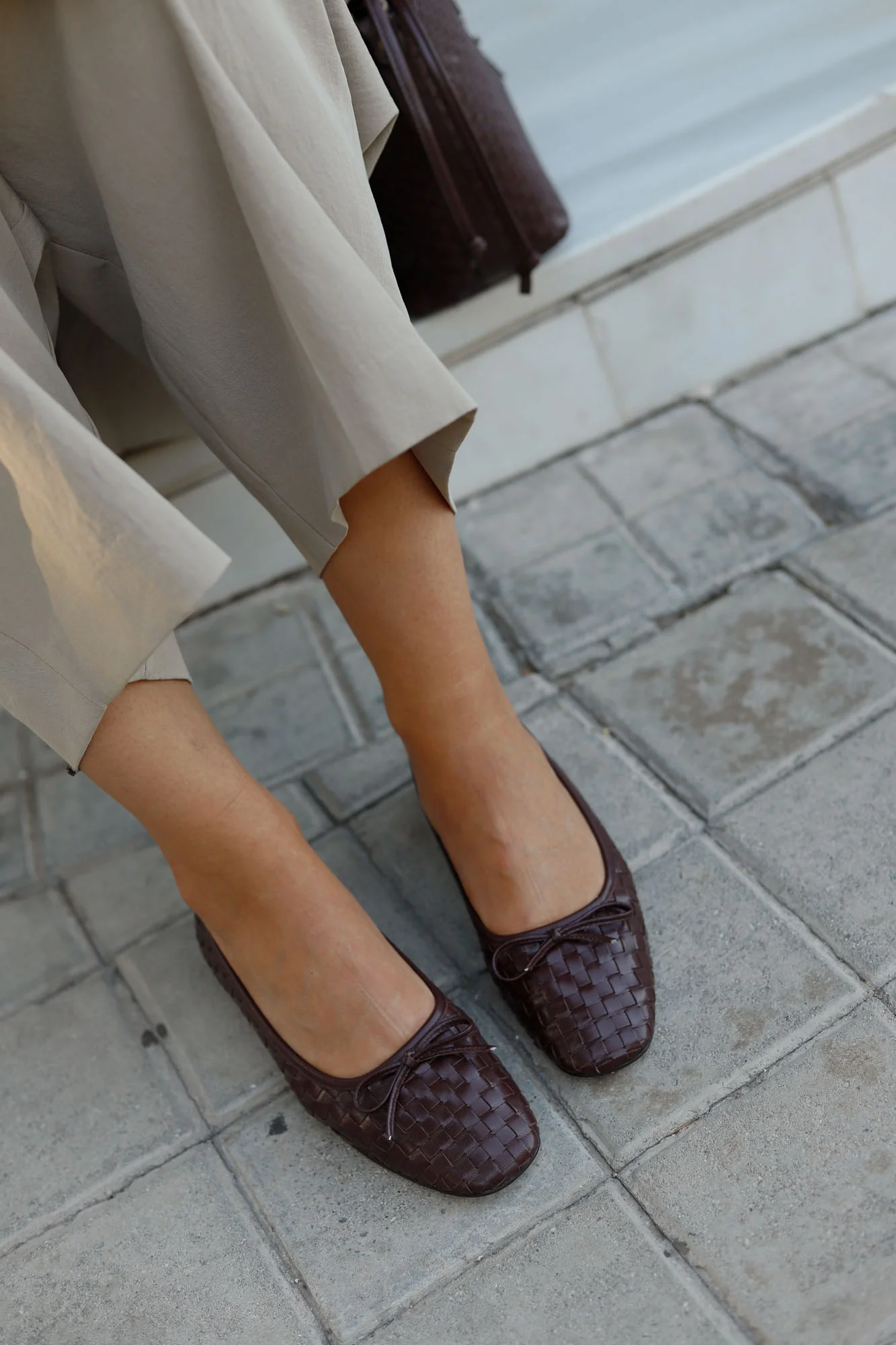 BAILARINA MOCARINA TRENZADA CHOCOLATE 1CM - Imagen 7