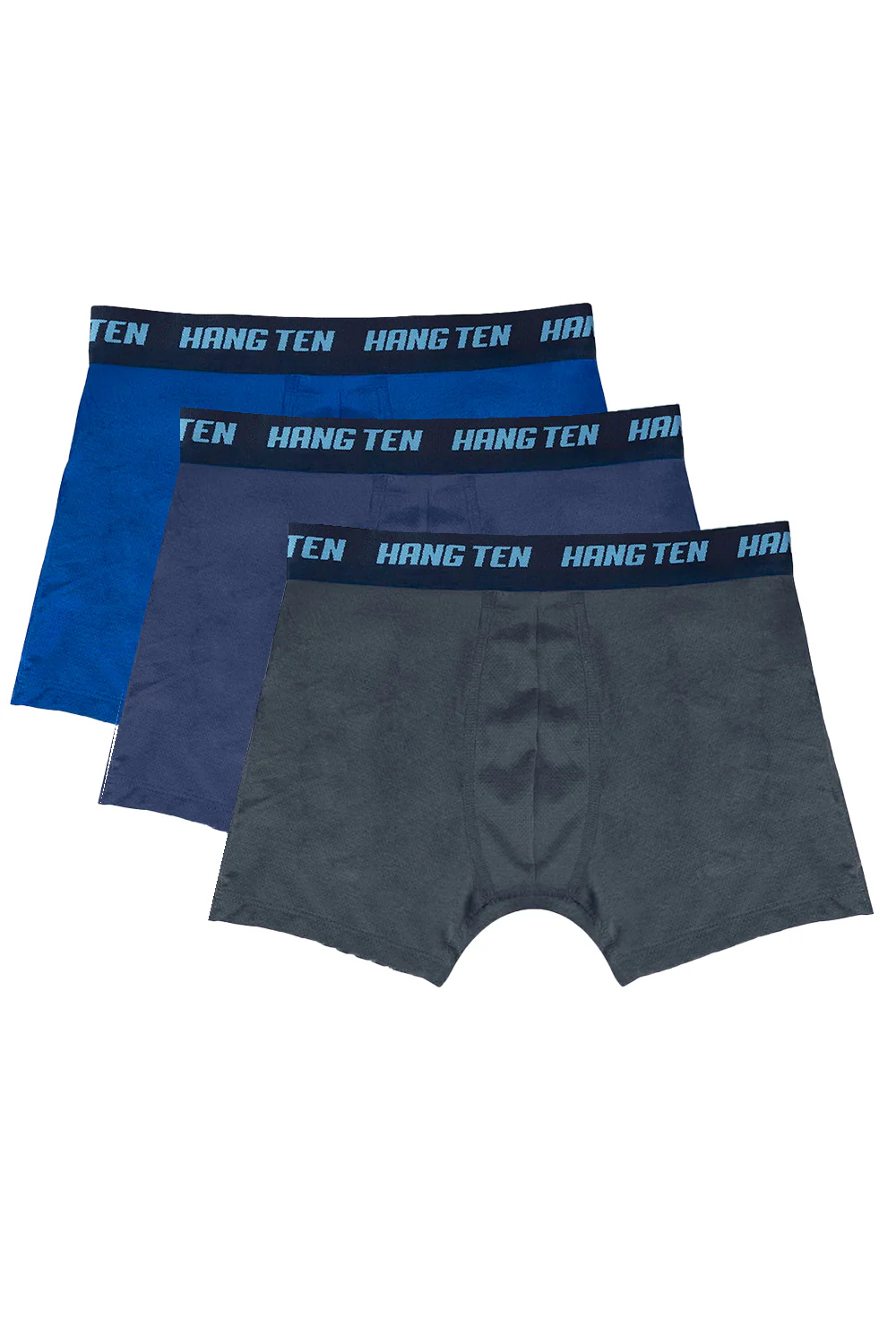 Bóxer multicolor letras azules 3 piezas