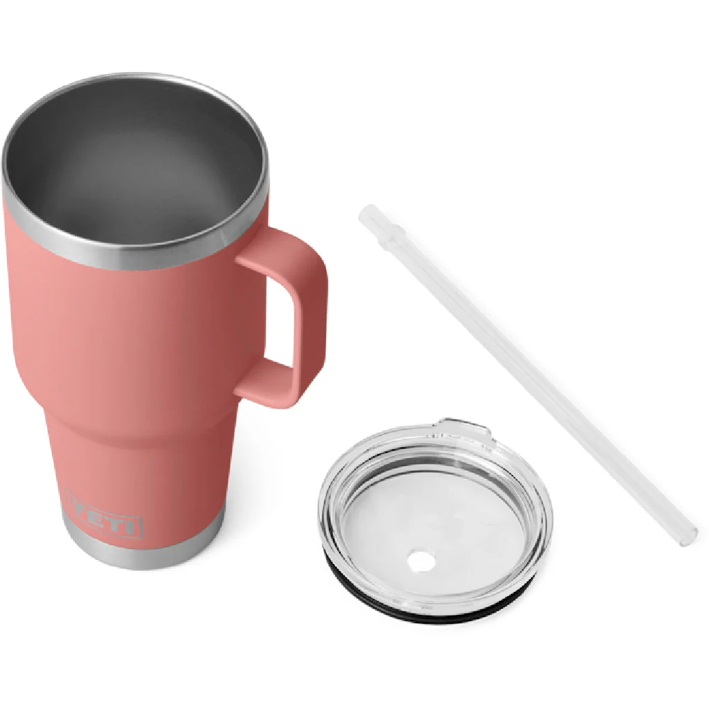 Taza Yeti Rambler 35 oz Straw Cup Sandstone Pink - Imagen 3