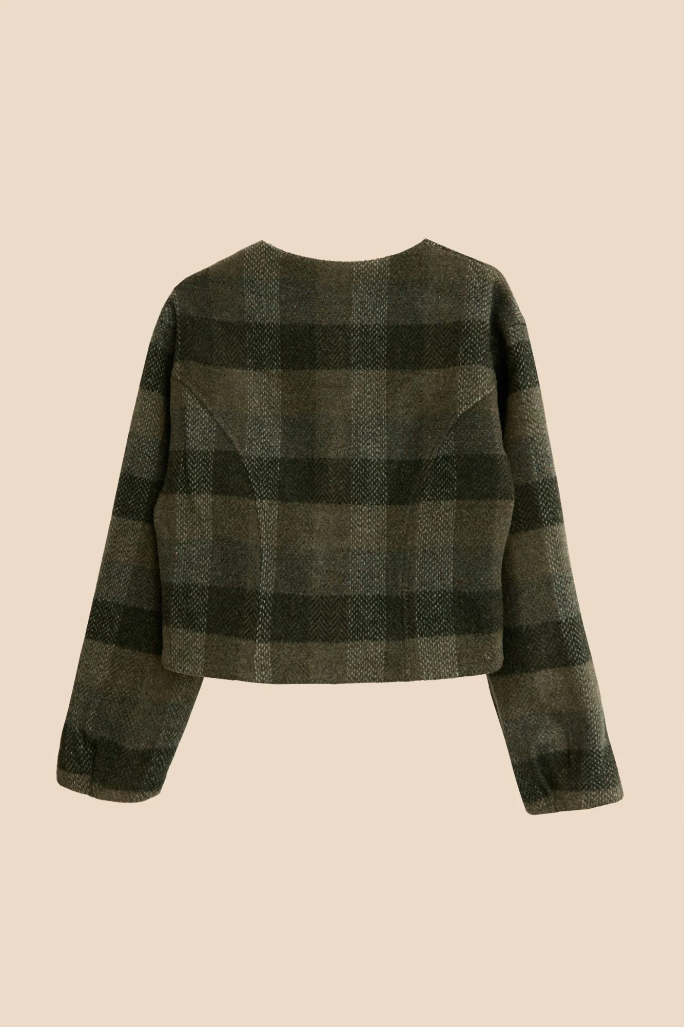 CHAQUETA AUSTRIACA LANA CUADROS VERDE - Imagen 8