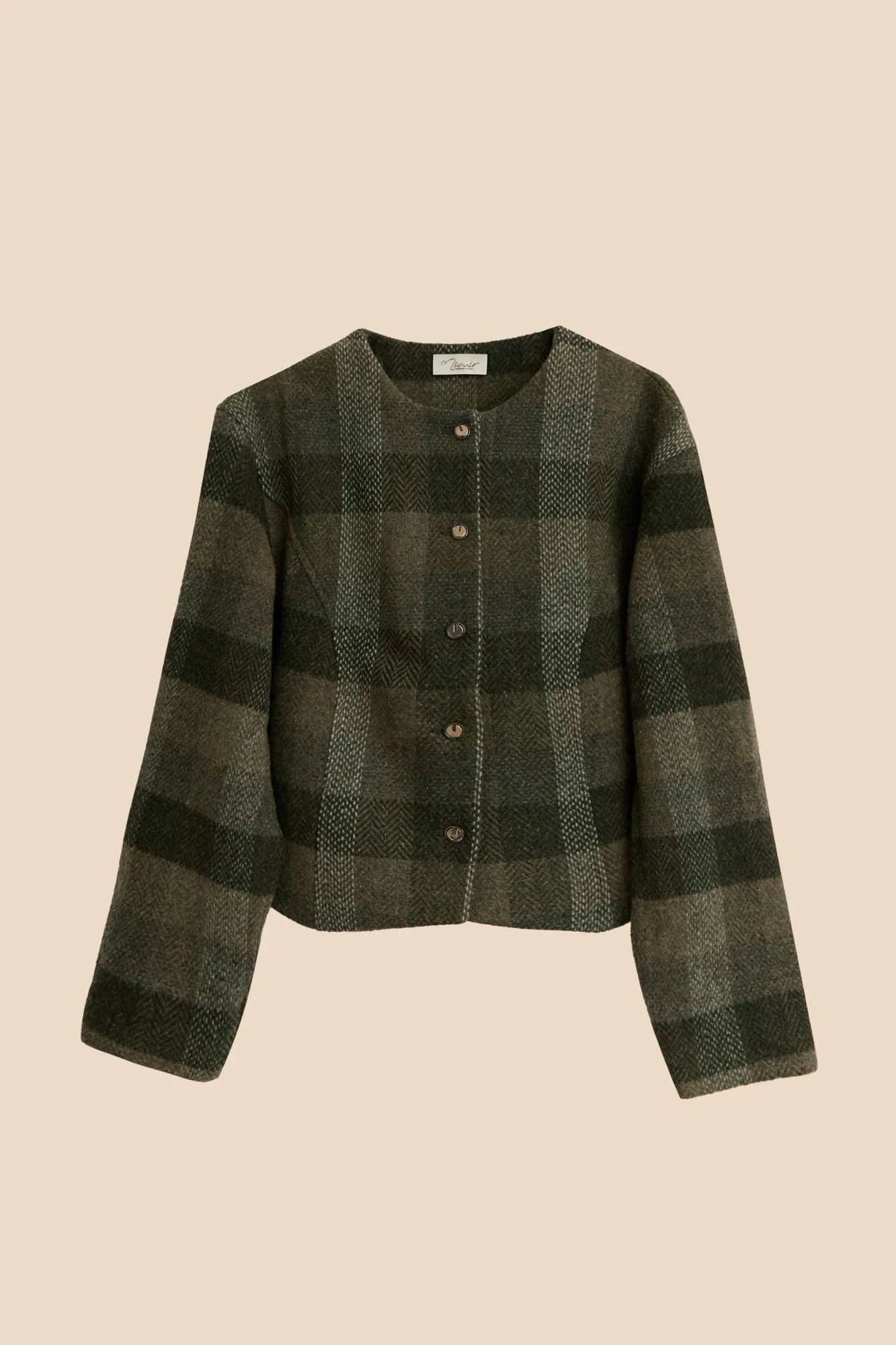 CHAQUETA AUSTRIACA LANA CUADROS VERDE - Imagen 3