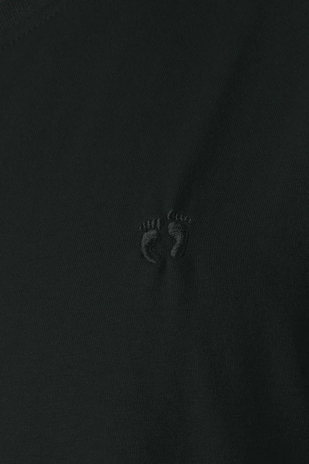 Playera básica negra cuello redondo - Imagen 3