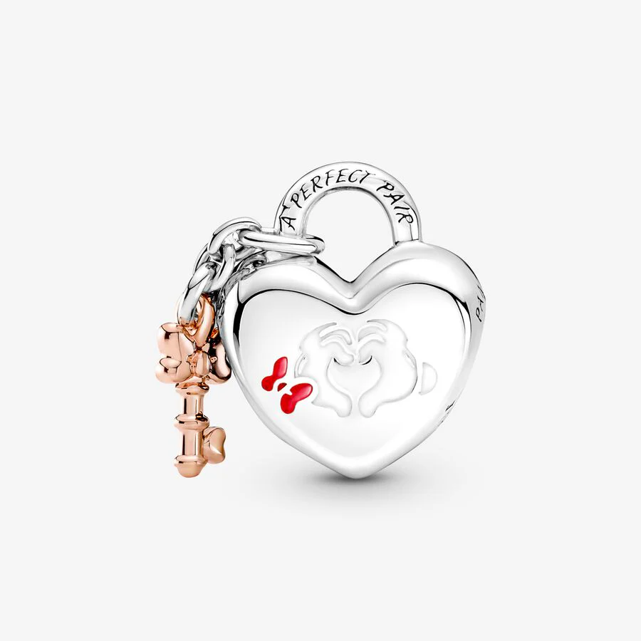 Charm Candado Mickey y Minnie Mouse de Disney - Imagen 2