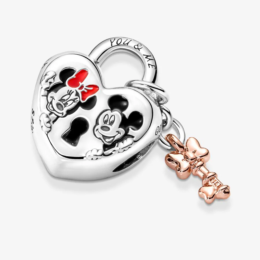 Charm Candado Mickey y Minnie Mouse de Disney - Imagen 3
